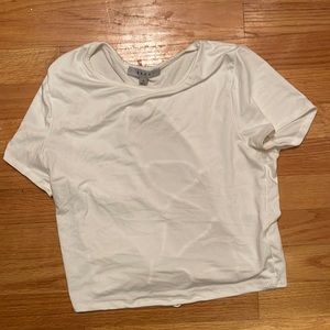 White Cross-back Croptop (Small)
